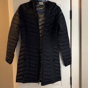 Columbia Women's Black Hooded Puffer Coat